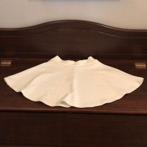 White mini skirt